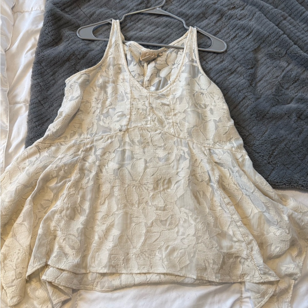 Elegant Cream Lace Women’s Top